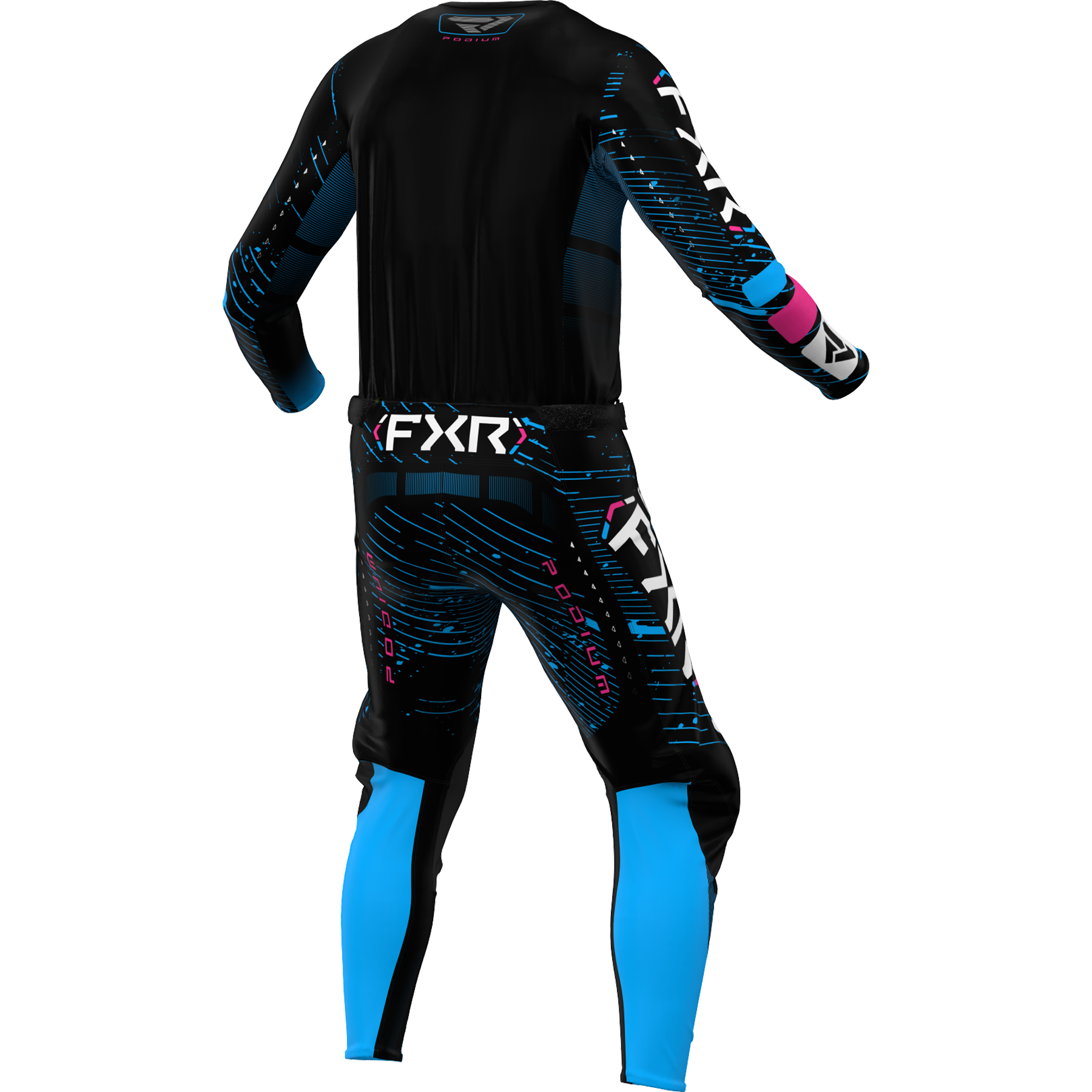 2025 FXR PODIUM BLACK CYAN PINK MX KIT COMBO | FXR MX Kits – mastersofmx
