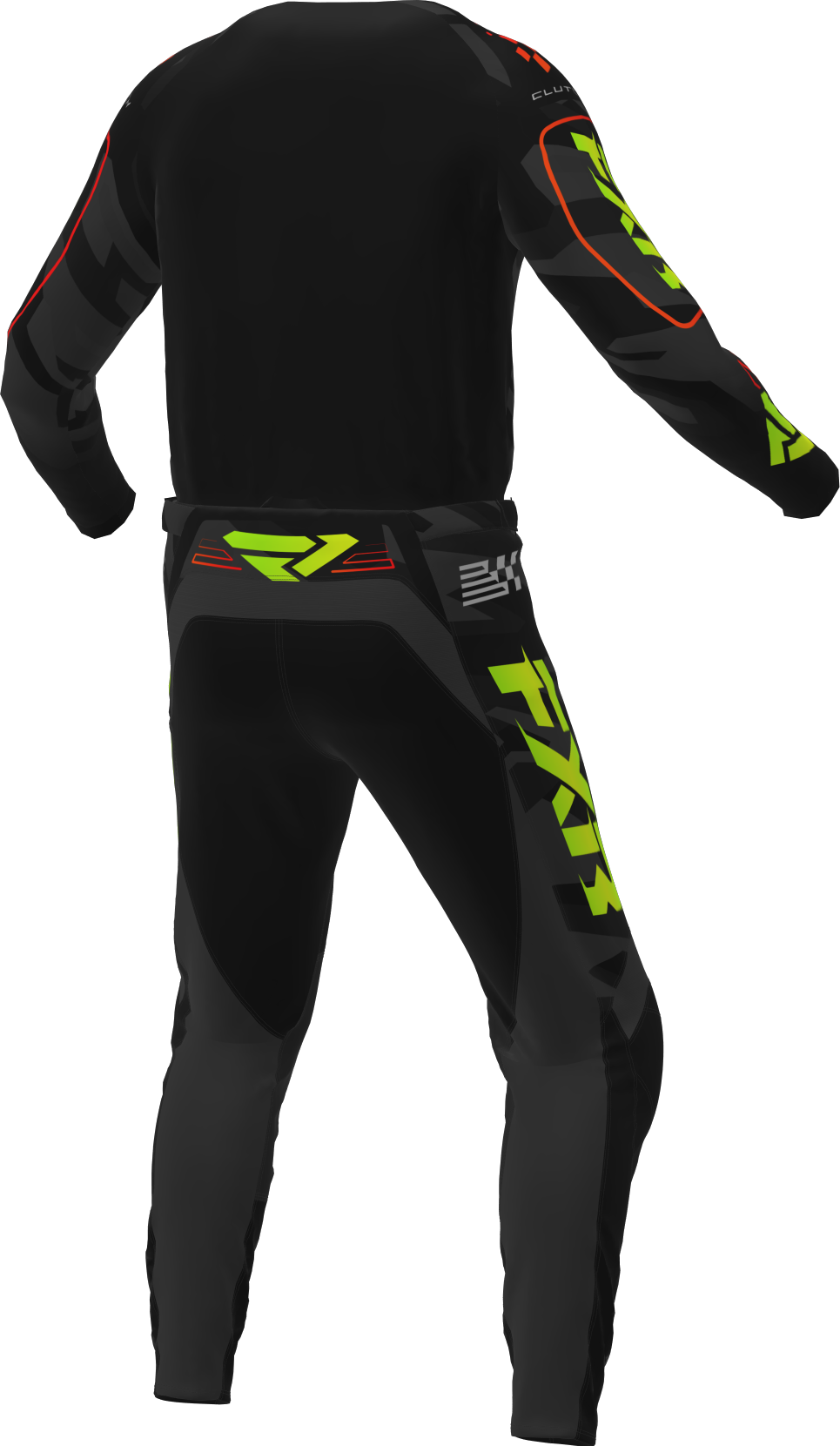 2025 FXR CLUTCH NUKE HI VIS CAMO MX KIT COMBO