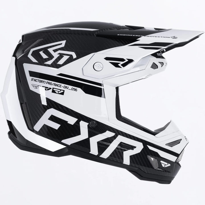FXR 6D ATR-3 FIM White Black Helmet
