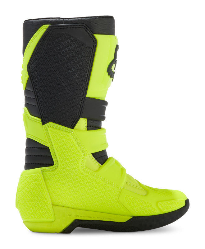 Fox Youth Comp Motocross Boots Flo Yellow