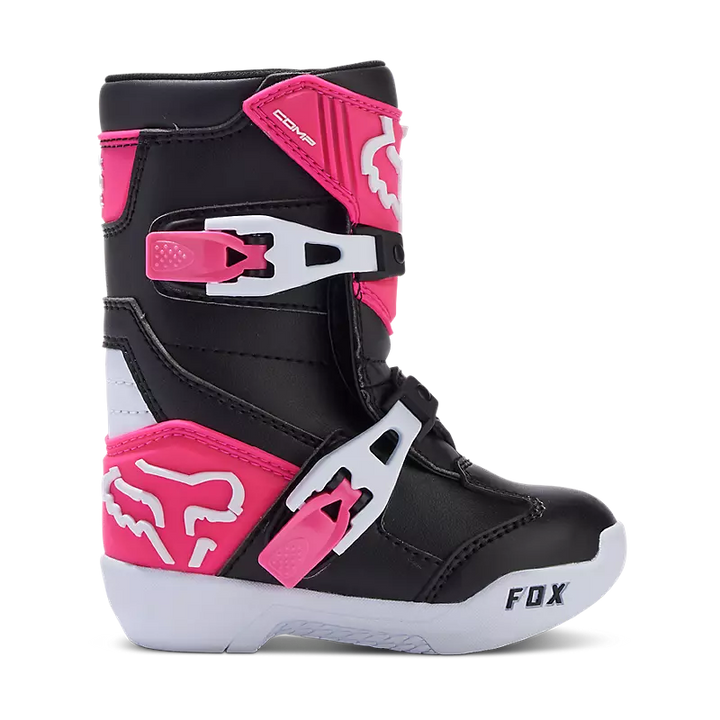 Fox Kids Comp K PeeWee Motocross Boots Black Pink