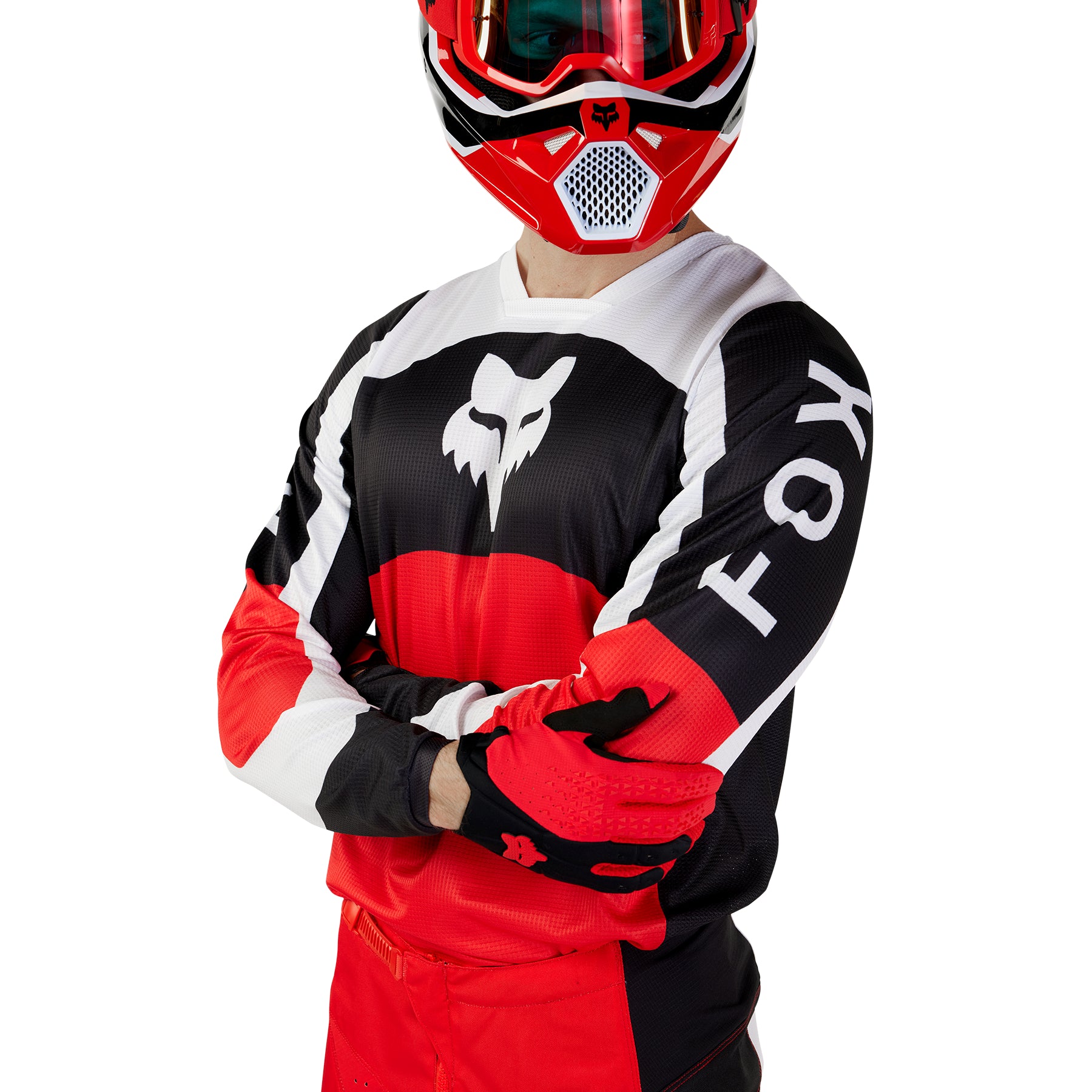 2024 Fox 180 NITRO Red Jersey & Pant Kit Combo | Motocross Gear