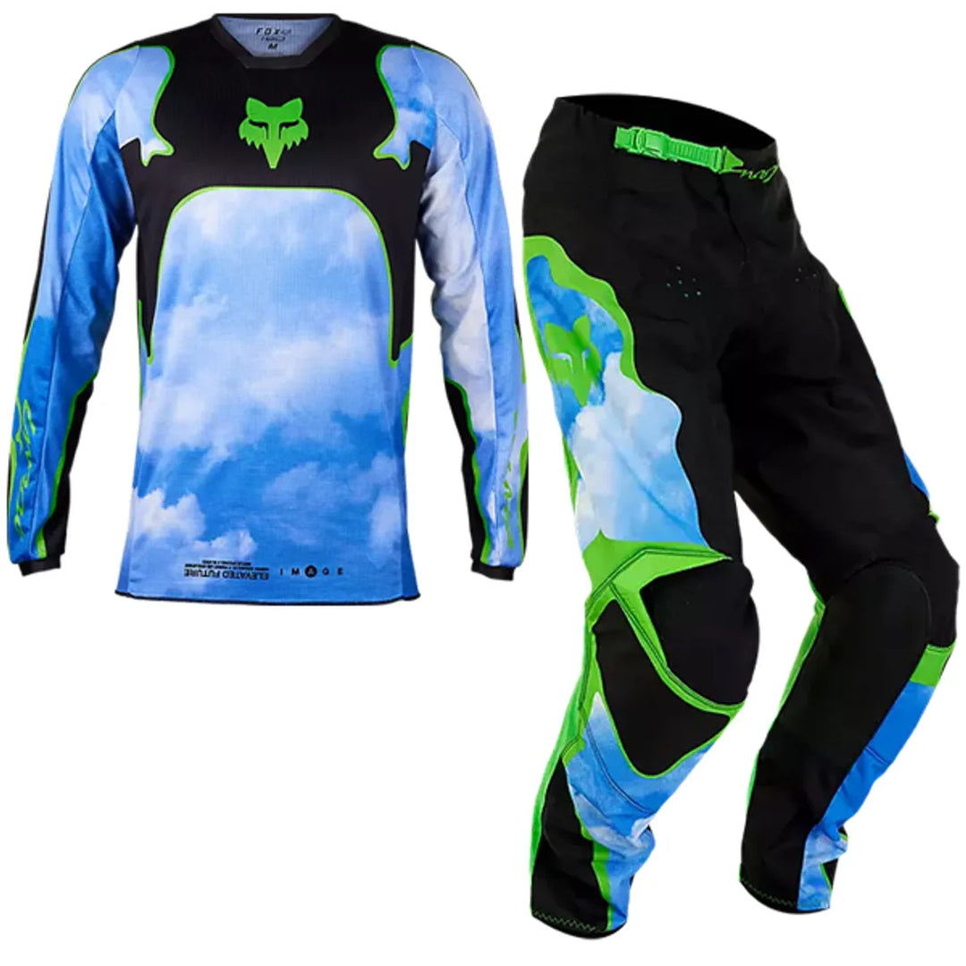 2024 Fox 180 ATLAS Black Blue Green MX Kit Combo