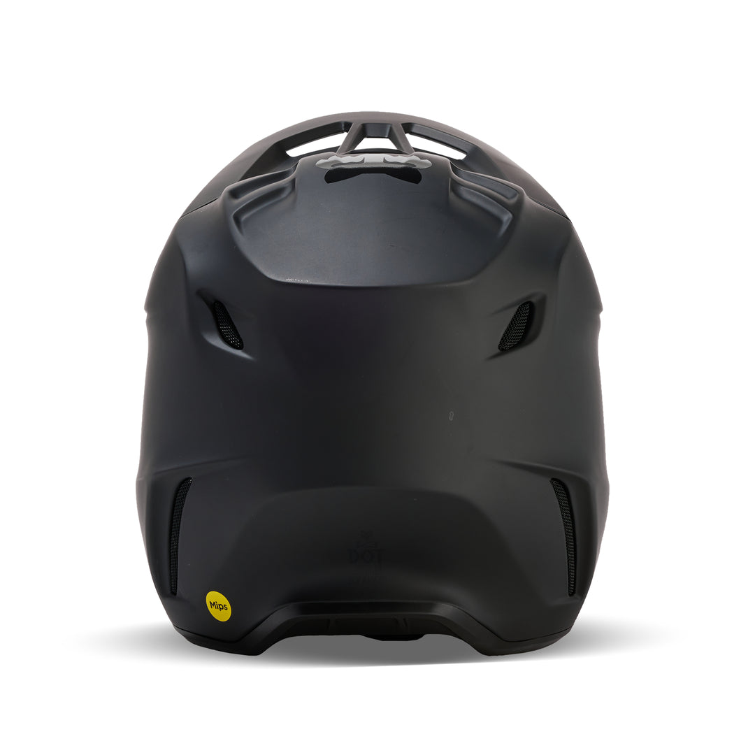 2025 Fox V3 SOLID MATTE BLACK Motocross Helmet
