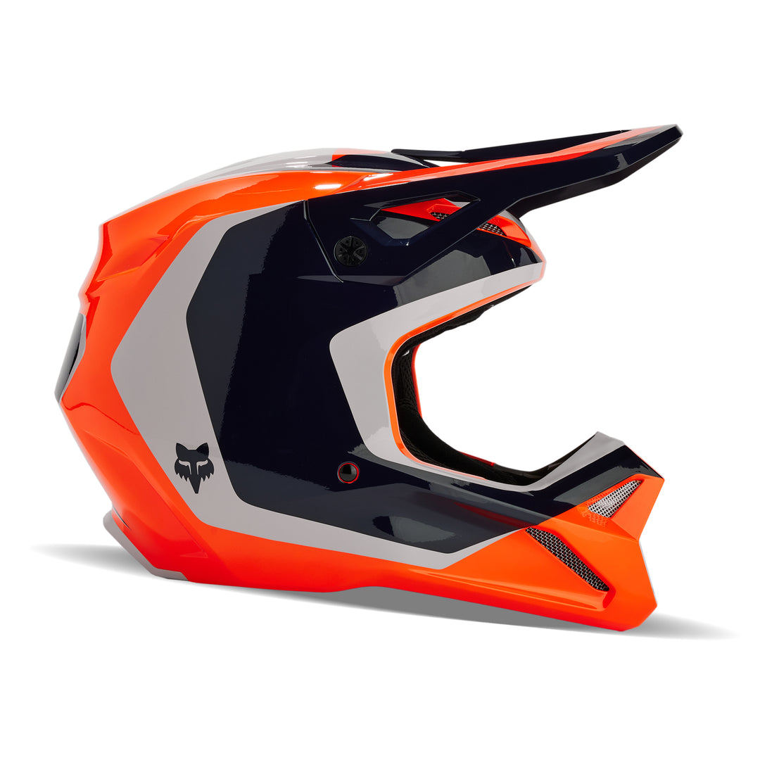 2024 Fox V1 Nitro Flo Orange Motocross Helmet