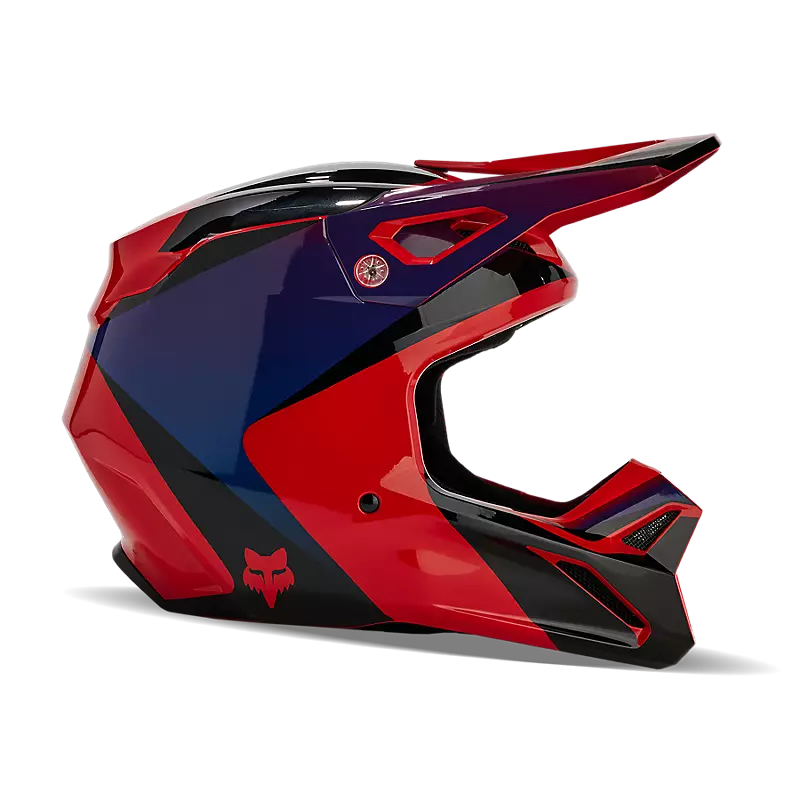 2024 Fox V1 STREAK Red Motocross Helmet