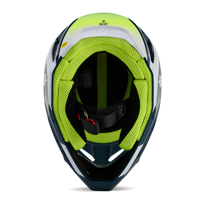 2024 Fox V1 Flora Blue Motocross Helmet