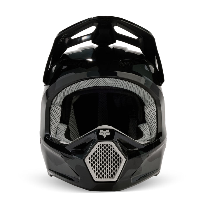 2024 Fox V1 BNKR Black Camo Motocross Helmet