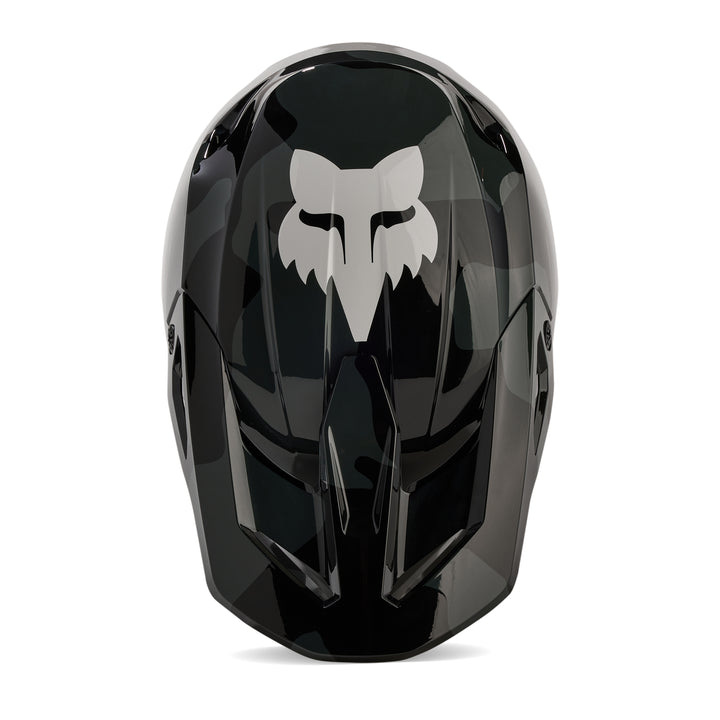 2024 Fox V1 BNKR Black Camo Motocross Helmet