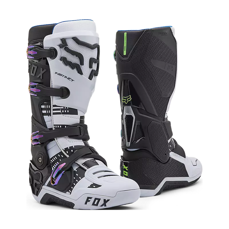 Limited Edition 50th Anniversary Fox Instinct MX Boot Black White ...