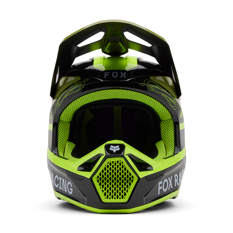 2025 Fox V1 Race Spec Green Motocross Helmet