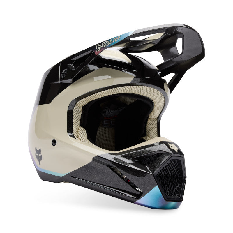 bike helmet of the future 2025 Fox V1 Hello Future Black Motocross Helmet