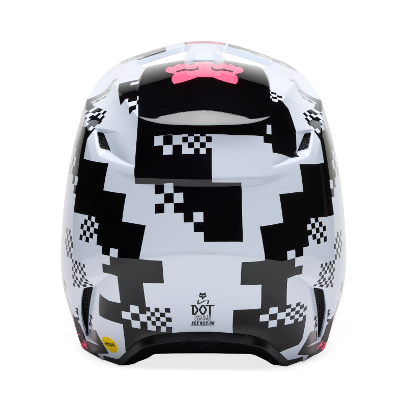 2025 Fox V1 Digi Image Black Pink Motocross Helmet | Fox MX Helmets ...
