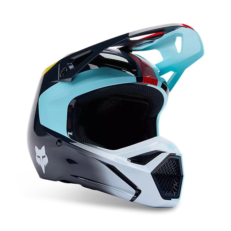 2025 Fox Youth V1 Elevated Helmet Blue