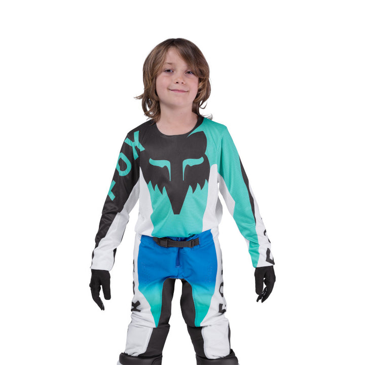 2026 Fox Youth Flexair Spire Blue Kit Combo