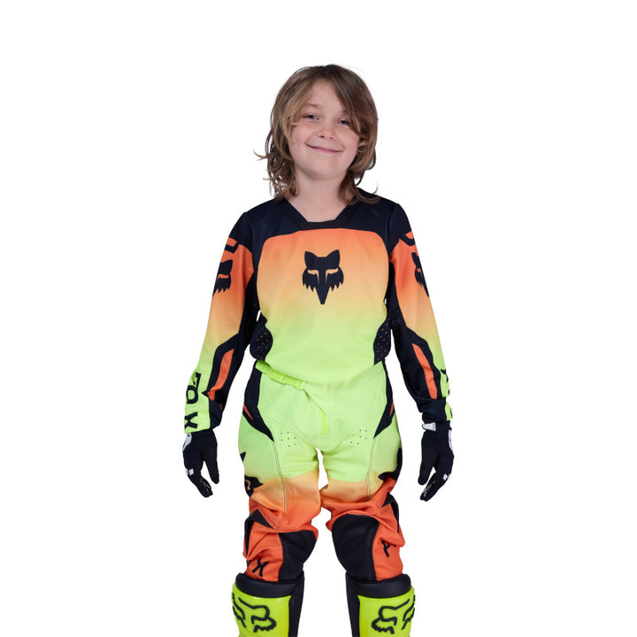 2026 Fox Youth 180 Shield Kit Combo Orange Yellow