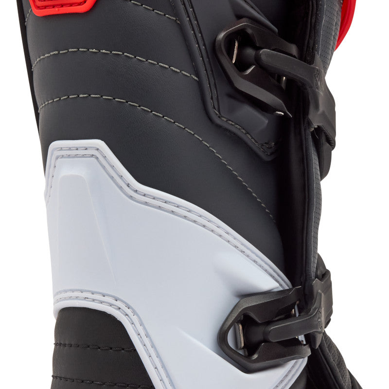 Fox Motion MX Boots White Red Black