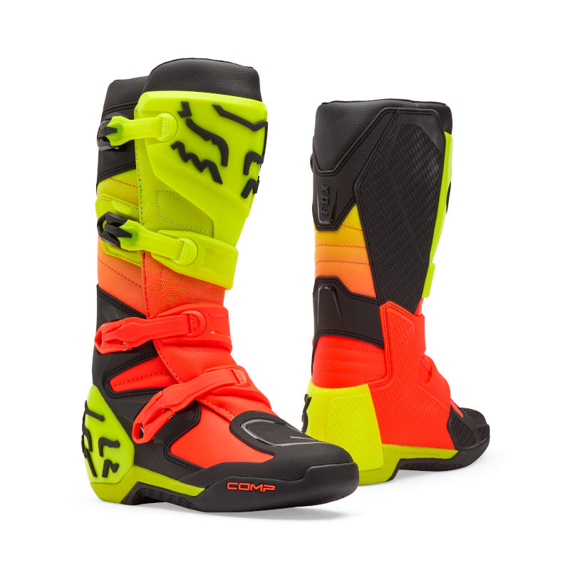 Fox Comp MX Boot Orange Yellow