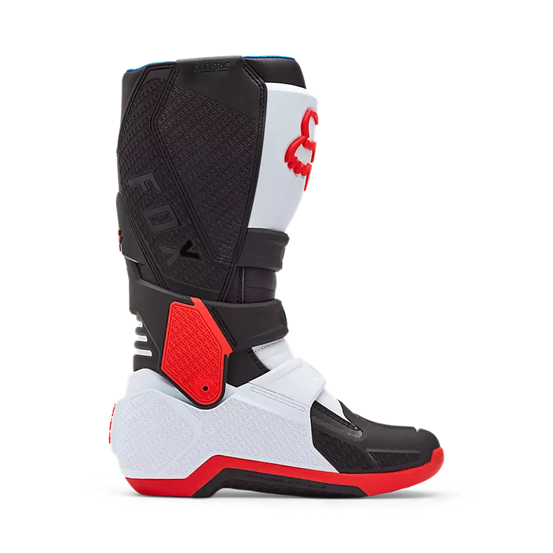 Fox Motion MX Boots White Red Black
