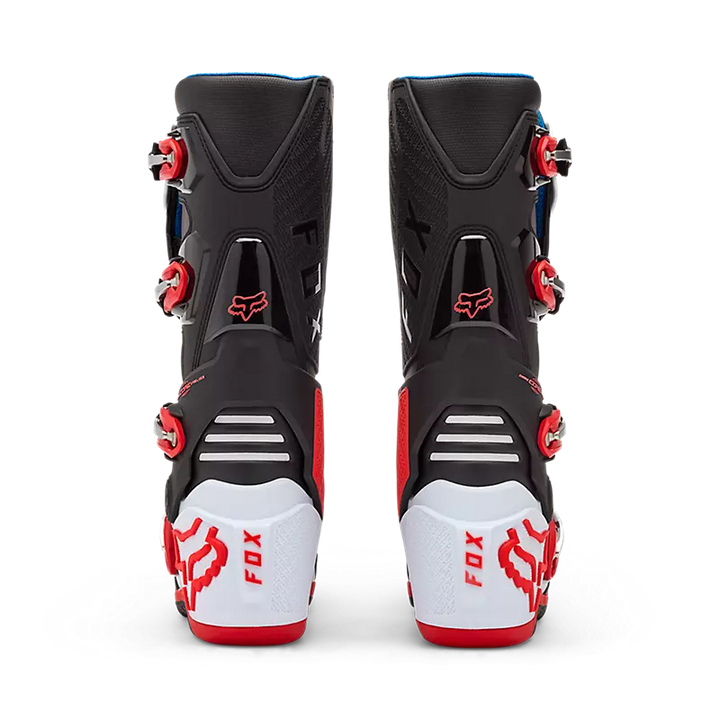 Fox Motion MX Boots White Red Black