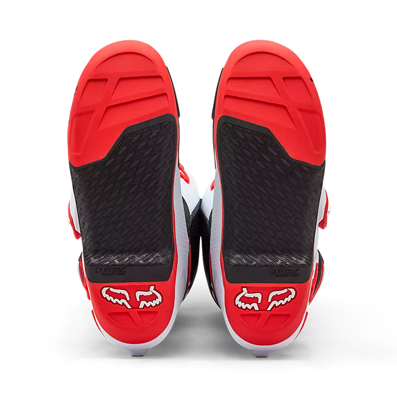 Fox Motion MX Boots White Red Black