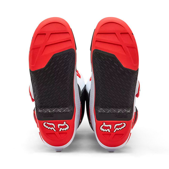 Fox Motion MX Boots White Red Black