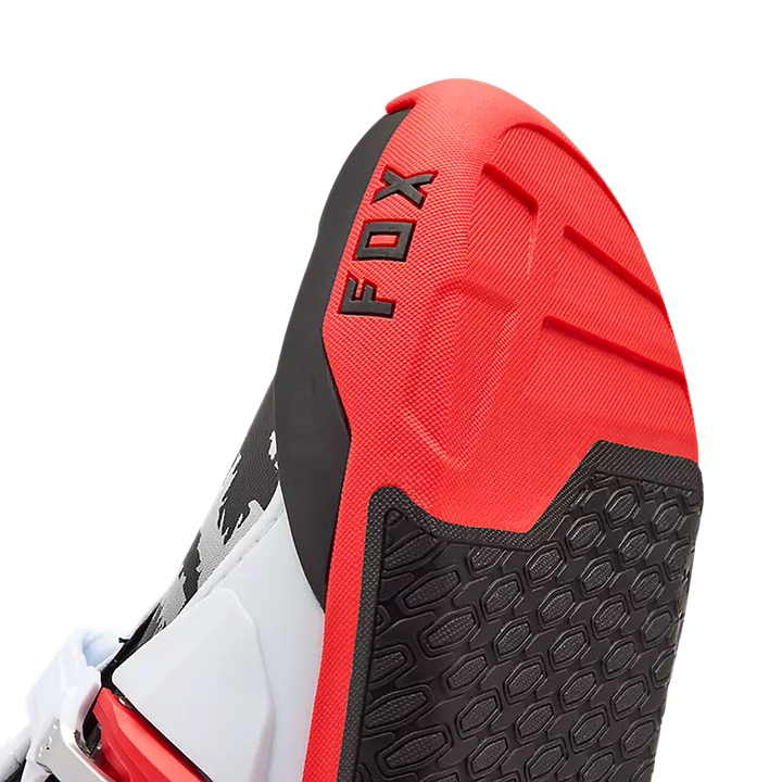 Fox Motion MX Boots White Red Black