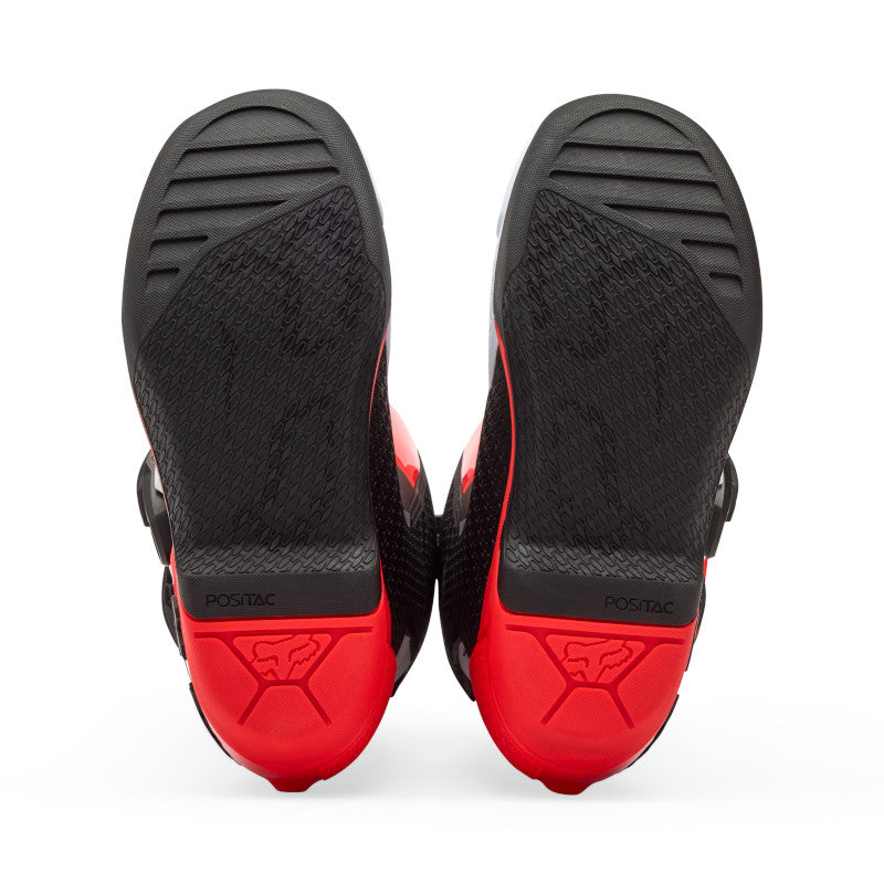 Fox Youth Comp Motocross Boots White Red
