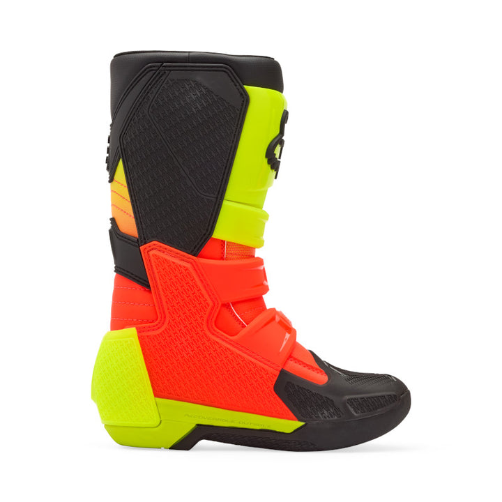 Fox Youth Comp Motocross Boots Orange Yellow