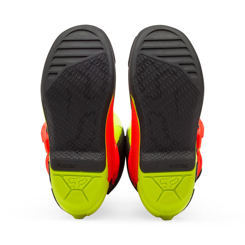 Fox Youth Comp Motocross Boots Orange Yellow