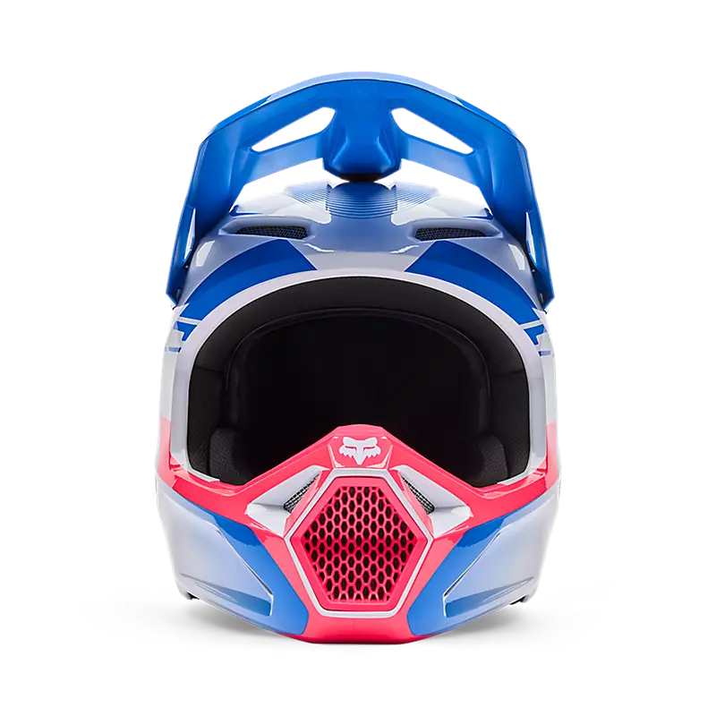 2026 Fox Youth V1 Collect Helmet Pink Blue