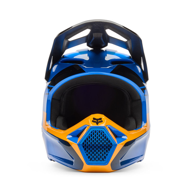 2026 Fox V1 Collect Blue Orange Motocross Helmet