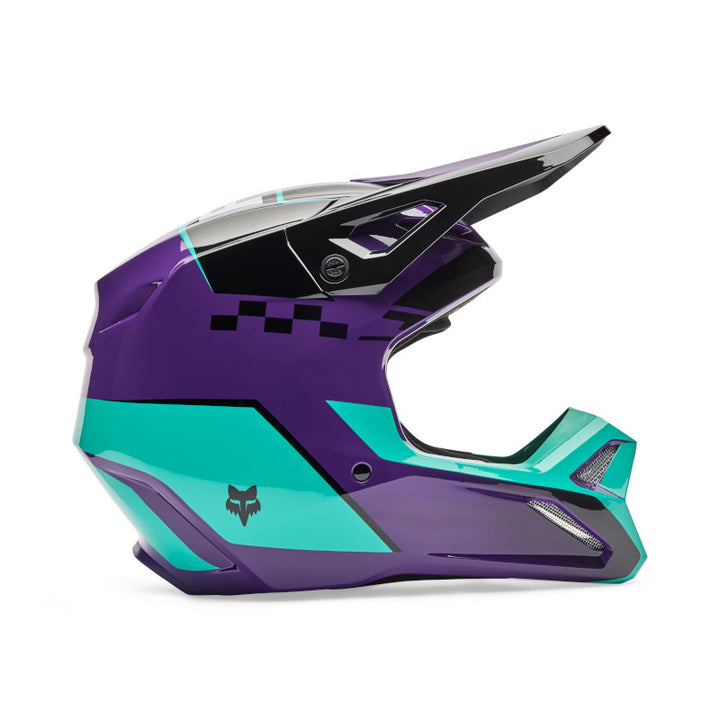 2026 Fox V1 Collect Purple Motocross Helmet