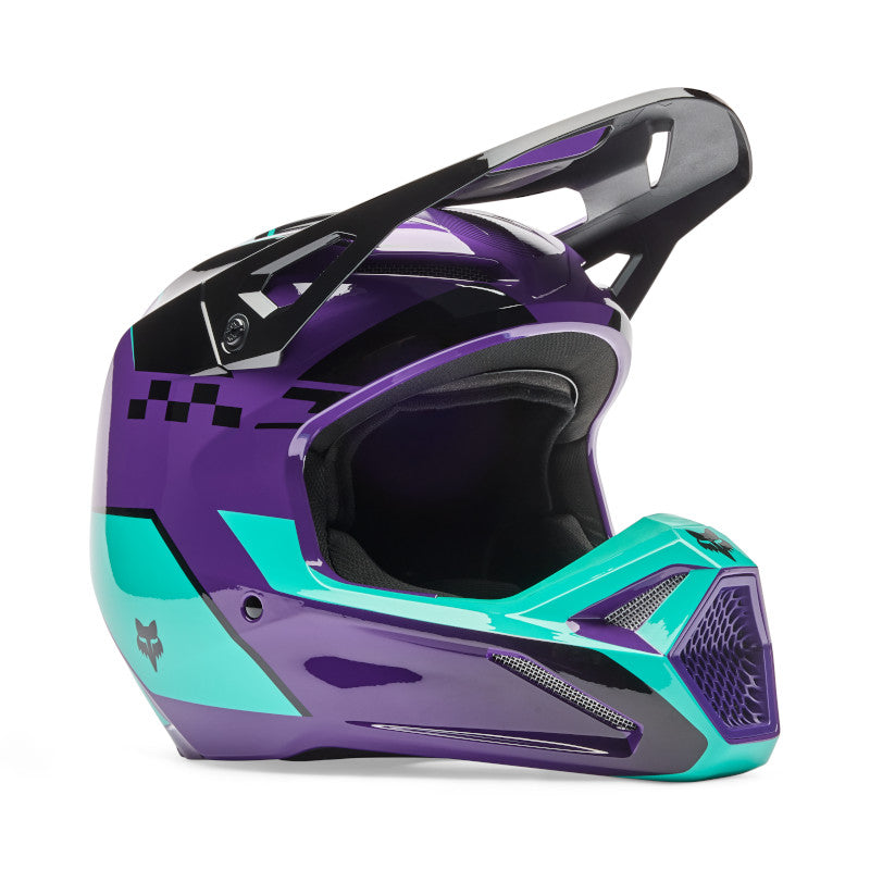 2026 Fox V1 Collect Purple Motocross Helmet