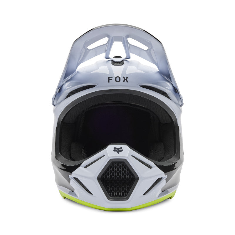 2026 Fox V3 Tine White Motocross Helmet