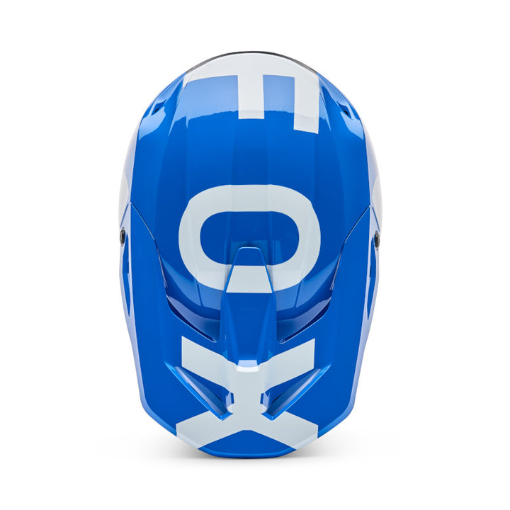 2026 Fox V1 Shield Blue Motocross Helmet