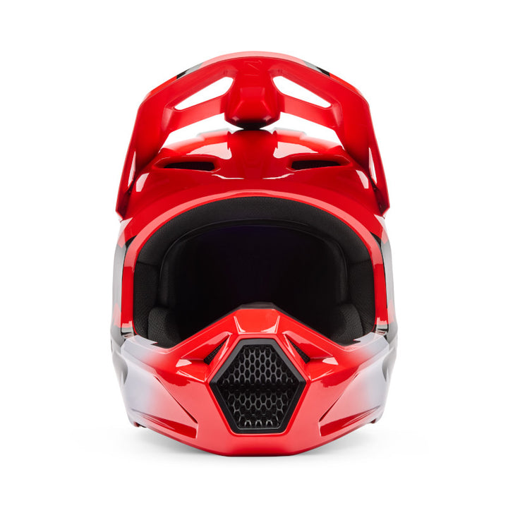 2026 Fox V1 Shield Red Motocross Helmet