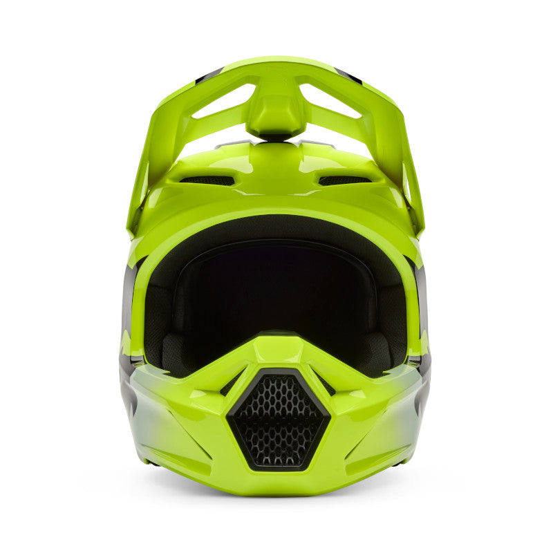 2026 Fox V1 Shield Flo Yellow Motocross Helmet