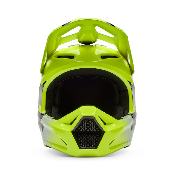 2026 Fox V1 Shield Flo Yellow Motocross Helmet