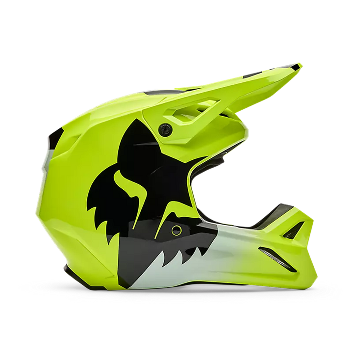 2026 Fox Youth V1 Shield Helmet Yellow