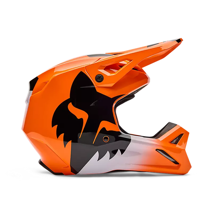 2026 Fox Youth V1 Shield Helmet Orange