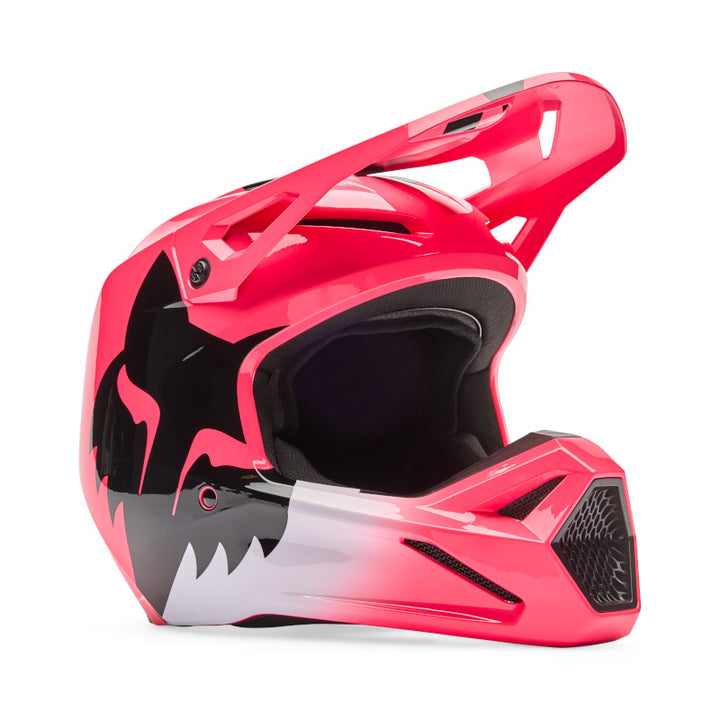 2026 Fox V1 Shield Pink Motocross Helmet