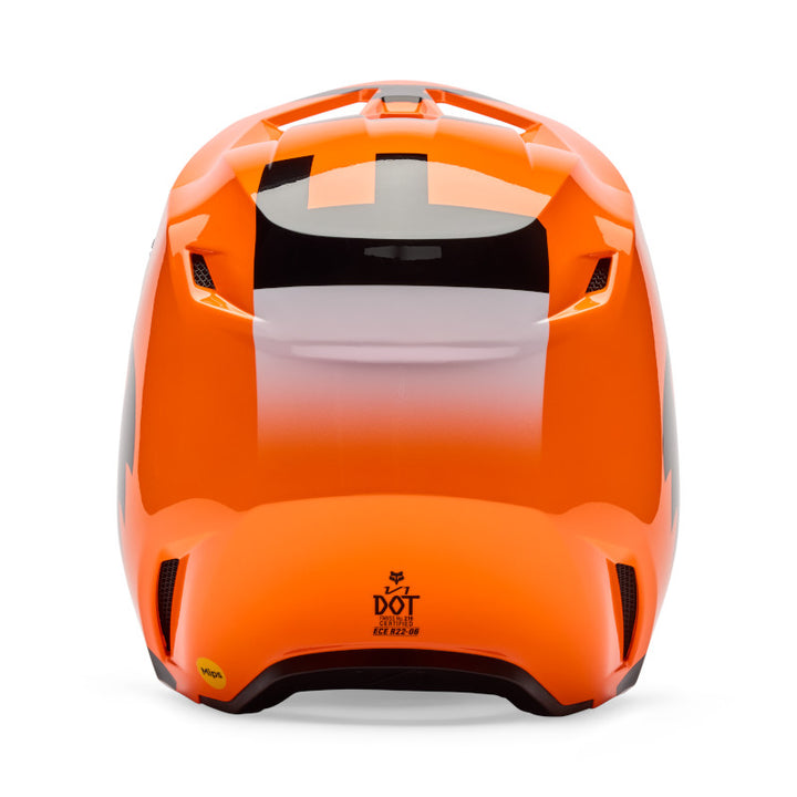 2026 Fox V1 Shield Orange Motocross Helmet