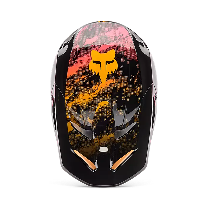 2026 Fox Youth V1 Kairos Helmet Orange