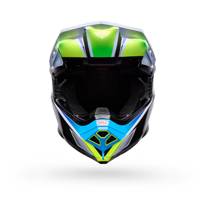 Bell Moto-10 Spherical MX Helmet Grid White Blue