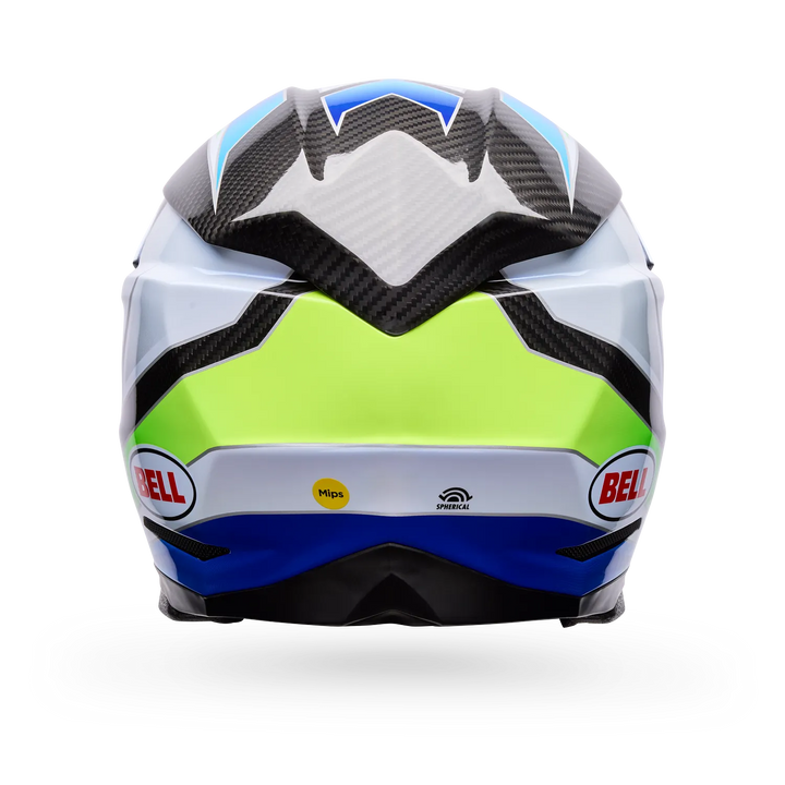 Bell Moto-10 Spherical MX Helmet Grid White Blue