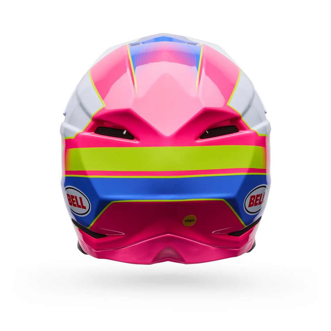 Bell Moto-10 Mips Falcon MX Helmet White Pink