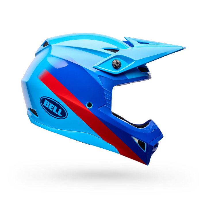 Bell MX-10 Mips Aviator Motocross Helmet Blue Red