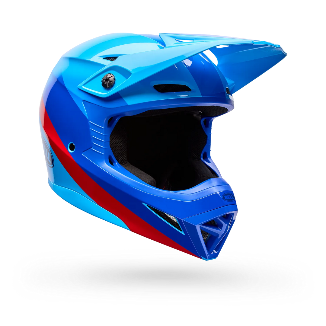 Bell MX-10 Mips Aviator Motocross Helmet Blue Red