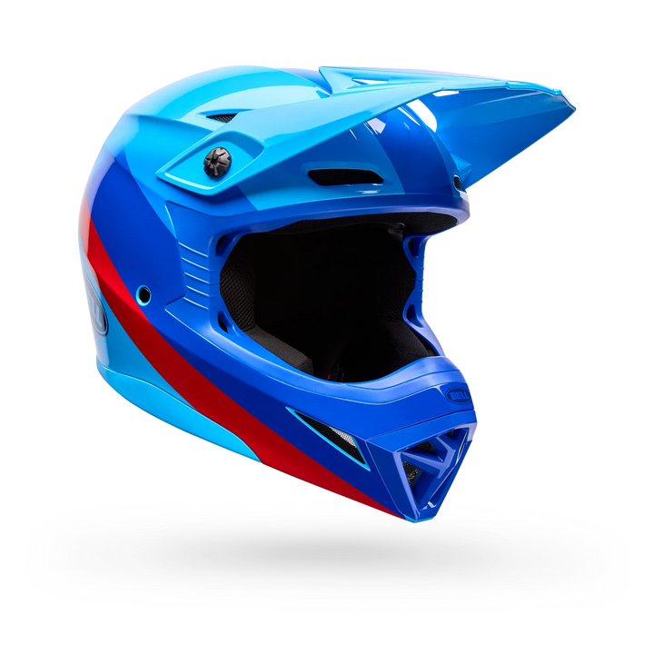 Bell MX-10 Mips Aviator Motocross Helmet Blue Red